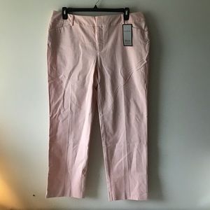 Pants 16W Slim Leg Pink Charter Club Stretch NWT